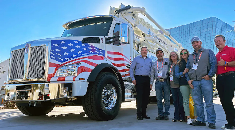 Last World of Concrete Alliance Concrete Pumps gave away a nice pump for charity.