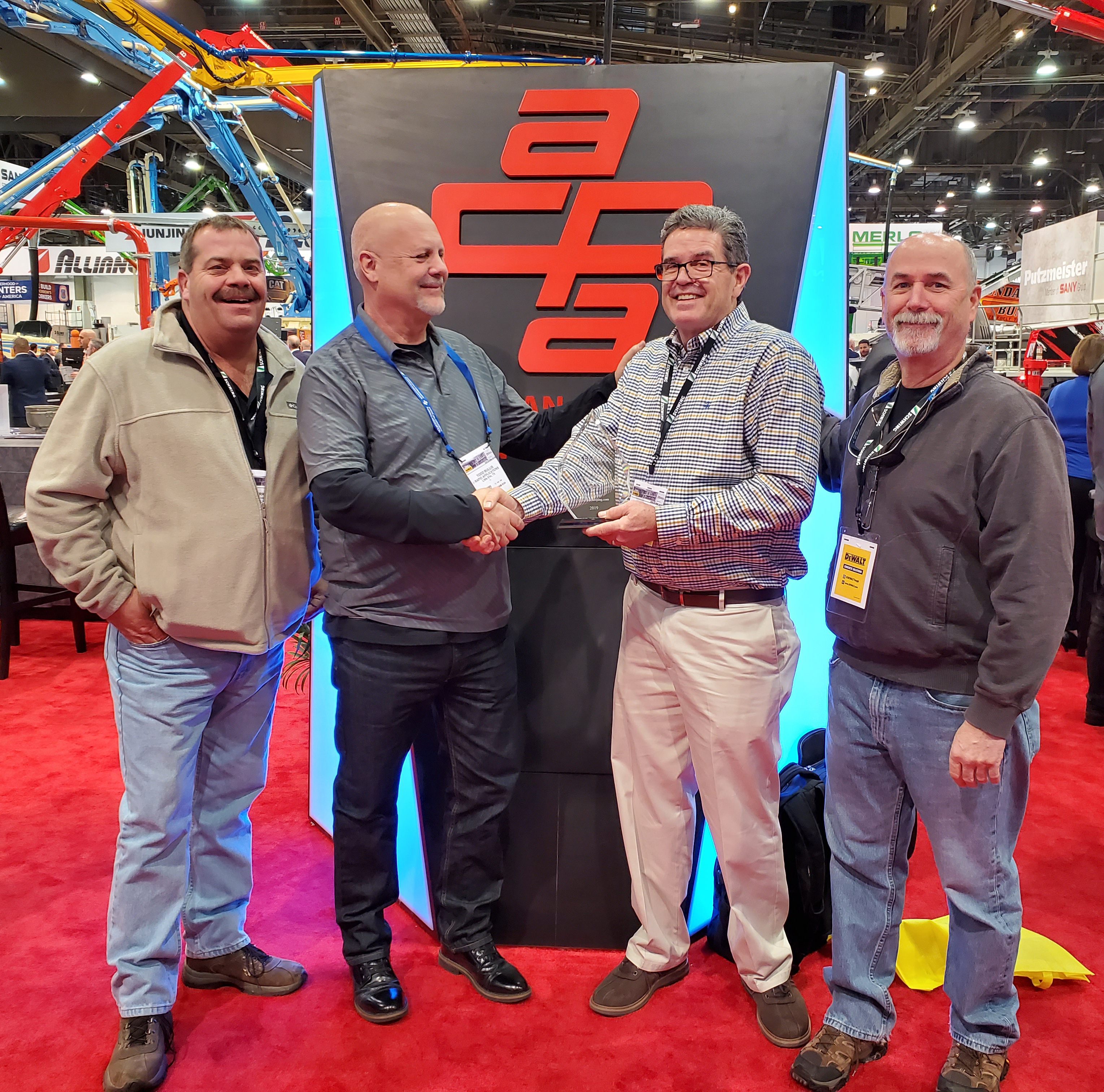 Blanchet Concrete Pumping Recives Technology Award.