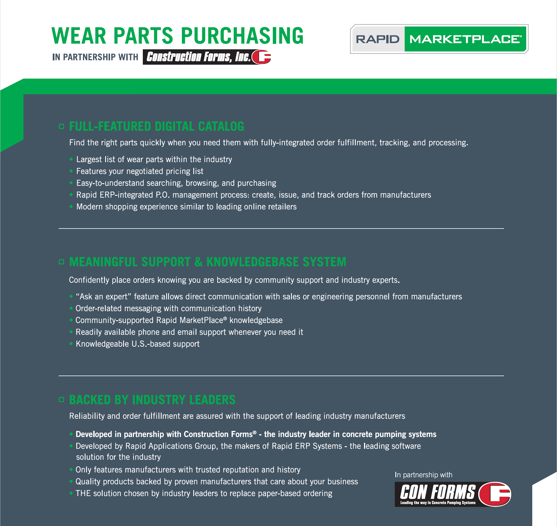 Rapid Marketplace - Wear Parts Purchasing